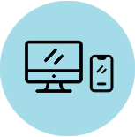 Phone, laptop, TV screens